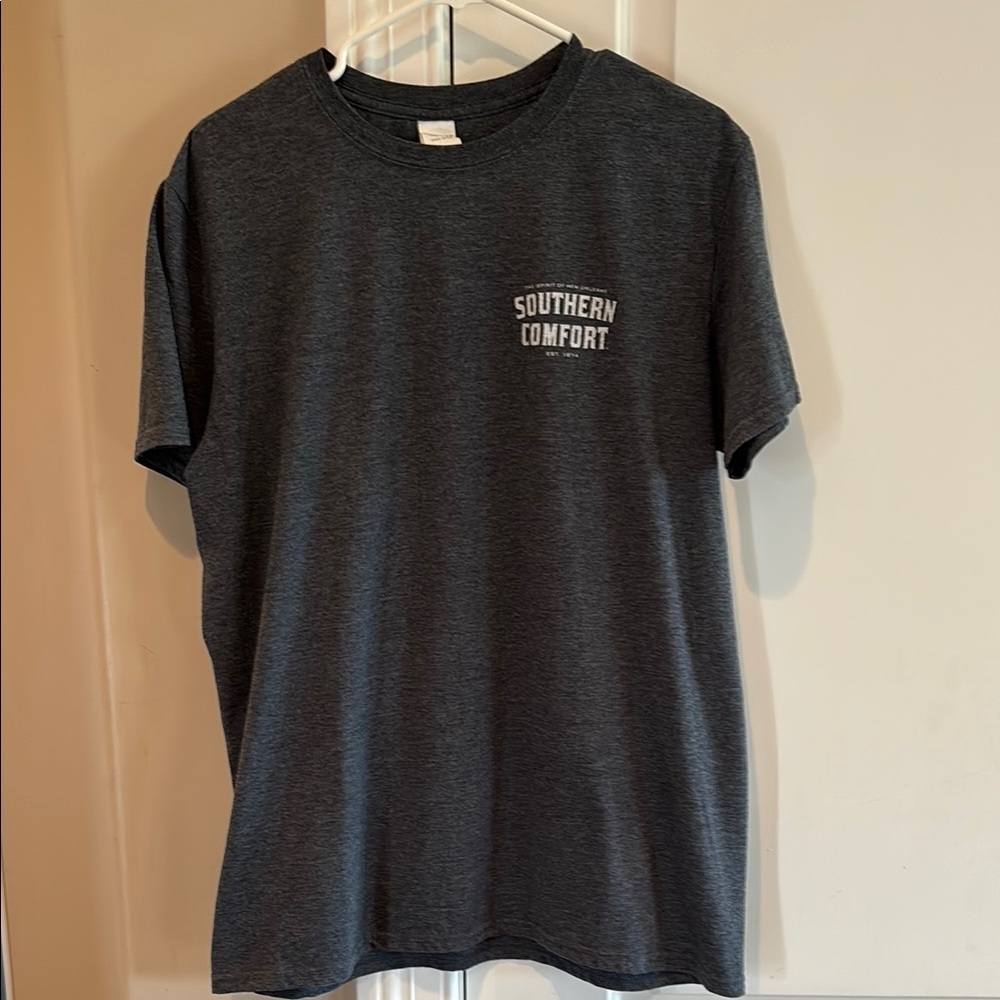 Southern ComfortbGray Short Sleeve Tee with Crew Neck
